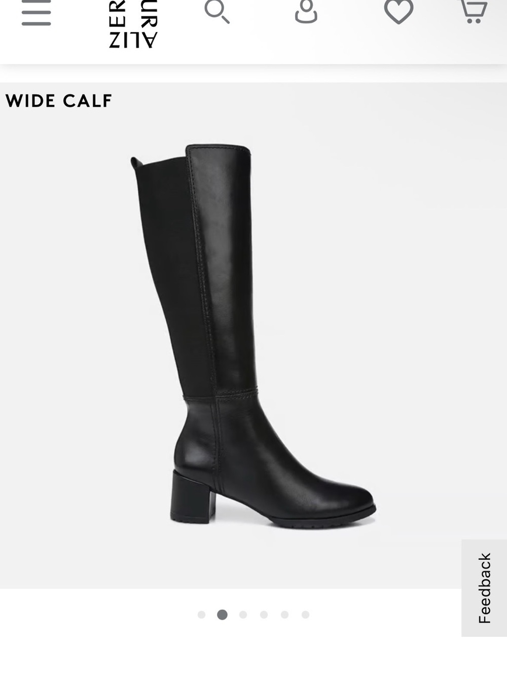 Naturalizer Black Wide-Calf Over-the-Knee Block Heel Boots